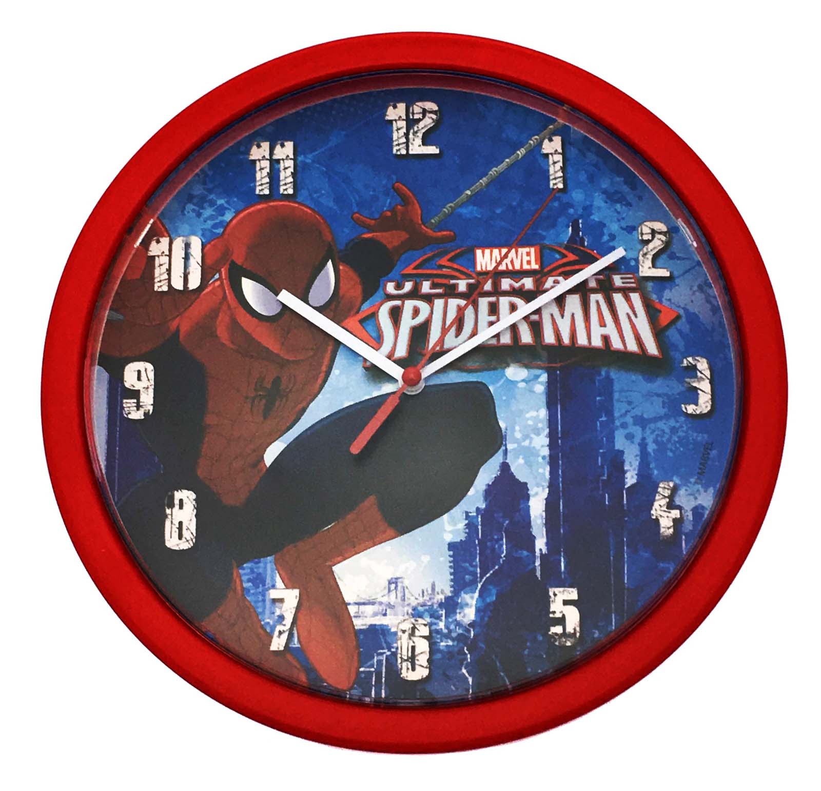 Boys Girls Character Round Wall Clock Kids Bedroom Accessory Gift